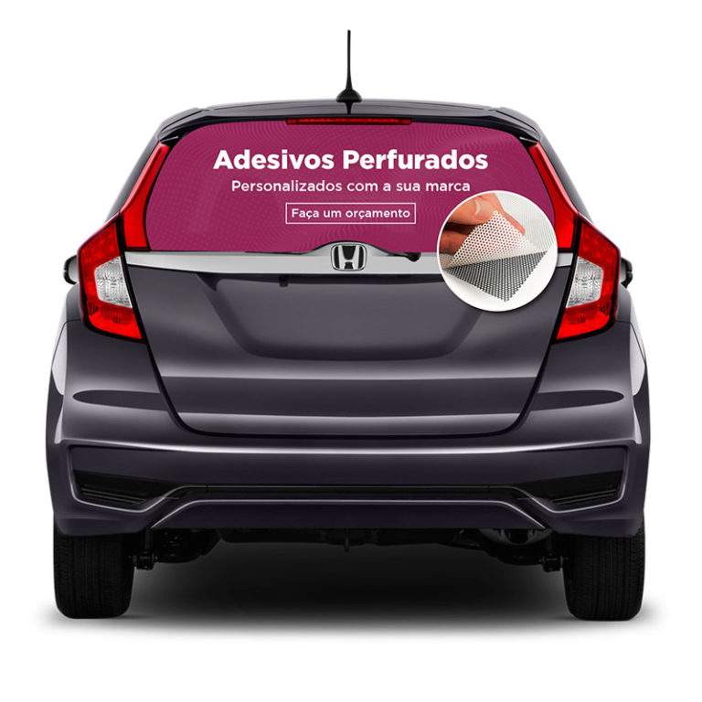 Adesivo Perfurado Para Carros Seriana