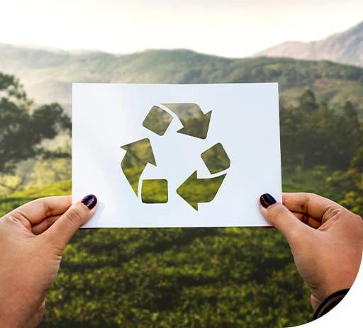 Gráfica sustentável com reciclagem de materiais